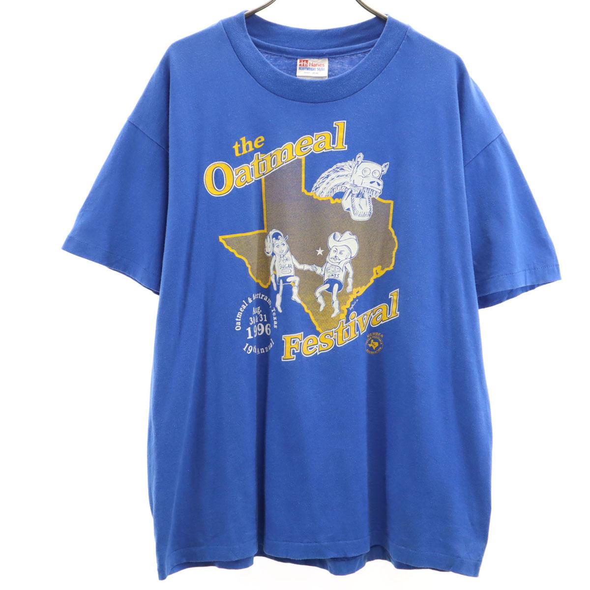 Hanes 90s Old USA made Oatmeal Festival Short sleeve T-shirt Men s Used
Hanes 90s Old USA made Oatmeal Festival Short sleeve T-shirt Men s Used