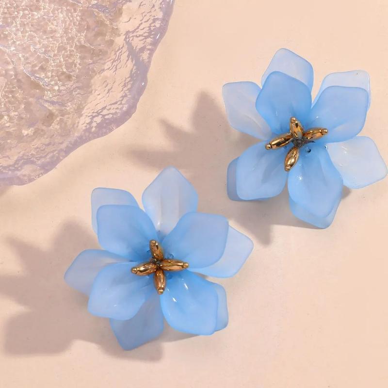 New Multi Color Acrylic Flower Stud Earrings for Women Korean Fashion Cute Super Fairy Temperament Earrings Jewelry Accessories небесно-голубой
New Multi Color Acrylic Flower Stud Earrings for Women Korean Fashion Cute Super Fairy Temperament Earrings Jewelry Accessories небесно-голубой
