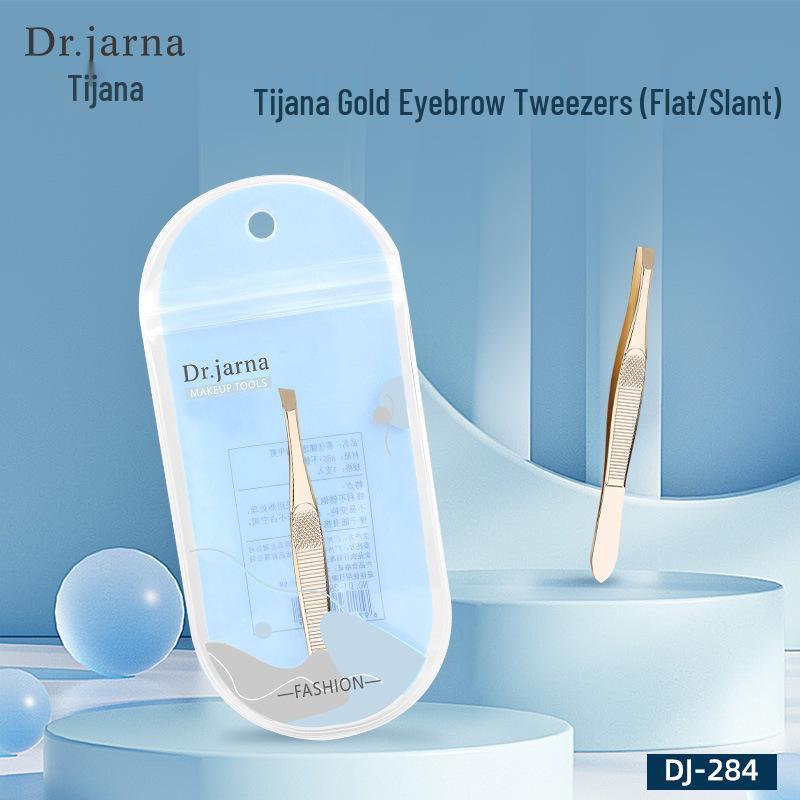 Tijiana Stainless Steel Dual-tip Eyebrow and Eyelash Tweezers for Precise Hair Removal and Shaping - Model DJ284
Tijiana Stainless Steel Dual-tip Eyebrow and Eyelash Tweezers for Precise Hair Removal and Shaping - Model DJ284