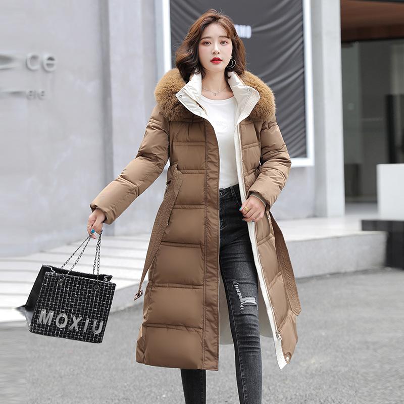 Coat Winter Down Jacket Women s Long Over-the-knee Hooded Korean Slim Belt XXL
Coat Winter Down Jacket Women s Long Over-the-knee Hooded Korean Slim Belt XXL