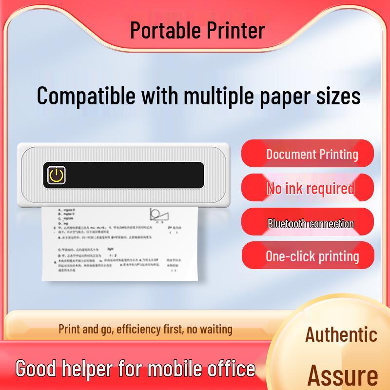 Portable Bluetooth Inkless Thermal A4 Printer for Kids Photos and Labels синій
Portable Bluetooth Inkless Thermal A4 Printer for Kids Photos and Labels синій