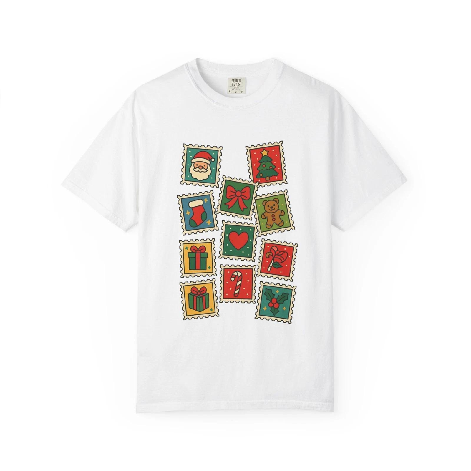 Christmas Stamp T-shirt, Holiday Graphic Tee, Festive Season Shirt, Xmas M
Christmas Stamp T-shirt, Holiday Graphic Tee, Festive Season Shirt, Xmas M