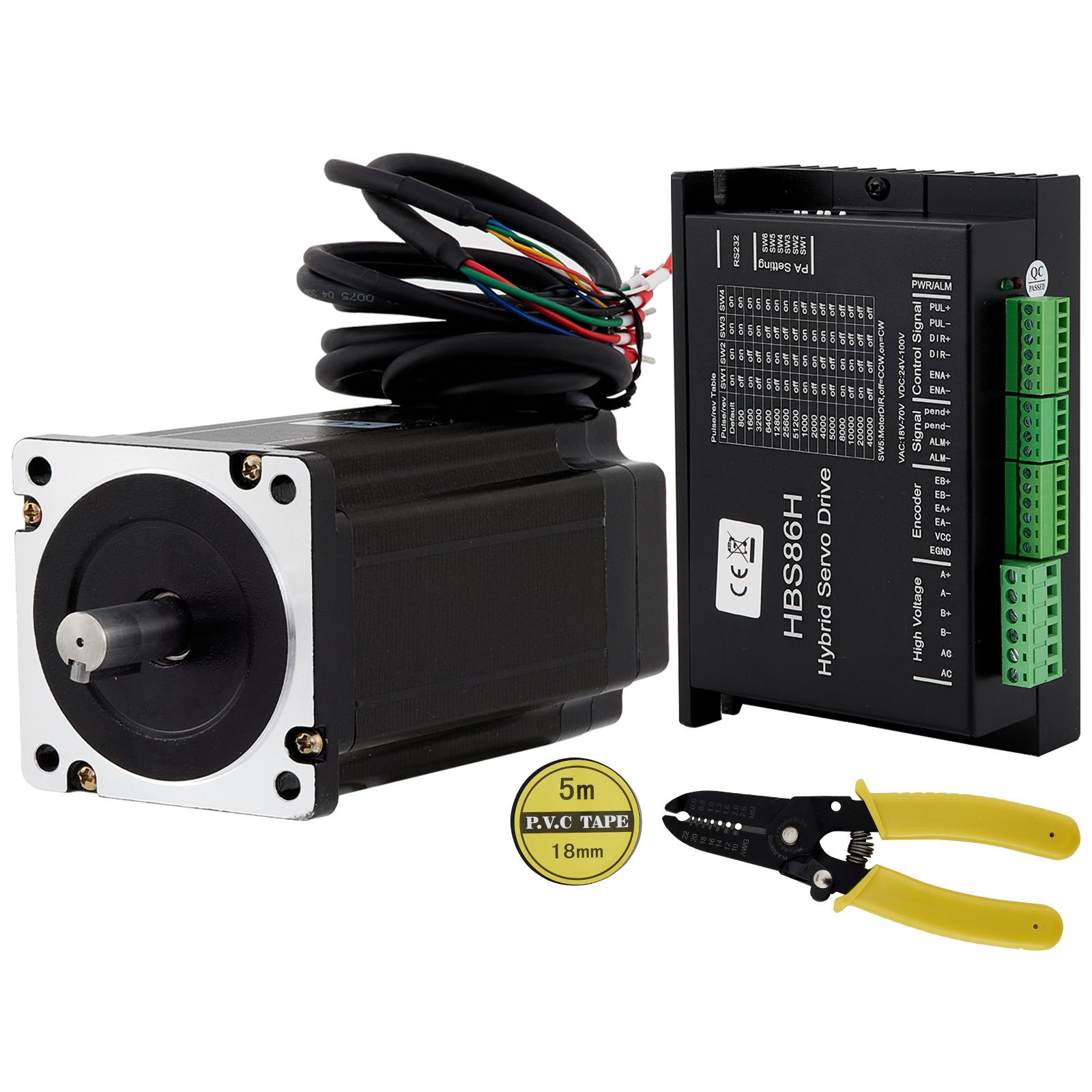 VEVOR Nema34 12N.m Шаговый двигатель с замкнутым контуром с комплектом гибридных сервоприводов HSC86H 2 фазы для лазерной гравировки с ЧПУ 1000 линейный энкодер
VEVOR Nema34 12N.m Шаговый двигатель с замкнутым контуром с комплектом гибридных сервоприводов HSC86H 2 фазы для лазерной гравировки с ЧПУ 1000 линейный энкодер