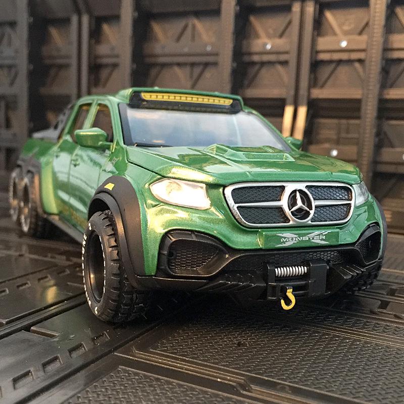 Chi Mei C305 6-колесный игрушечный пикап Mercedes: Сплавная модель со звуком, светом и инерционным механизмом для детей Green Mercedes Pickup
Chi Mei C305 6-колесный игрушечный пикап Mercedes: Сплавная модель со звуком, светом и инерционным механизмом для детей Green Mercedes Pickup