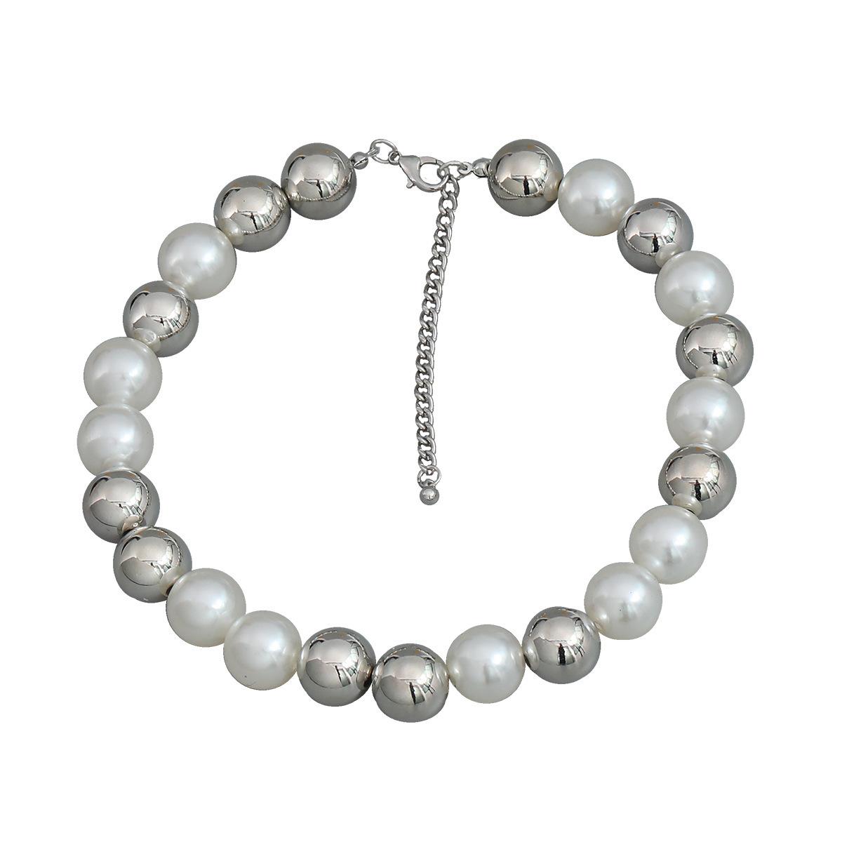 Necklace imitation pearl necklace European and American necklace jewelry women s fashion style CCB round beads hip-hop match білий
Necklace imitation pearl necklace European and American necklace jewelry women s fashion style CCB round beads hip-hop match білий