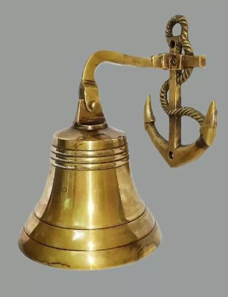 Handmade Ships Deck Bell Solid Brass Anchor Ship Bell Nautical Rope Lanyard Pull золотой
Handmade Ships Deck Bell Solid Brass Anchor Ship Bell Nautical Rope Lanyard Pull золотой