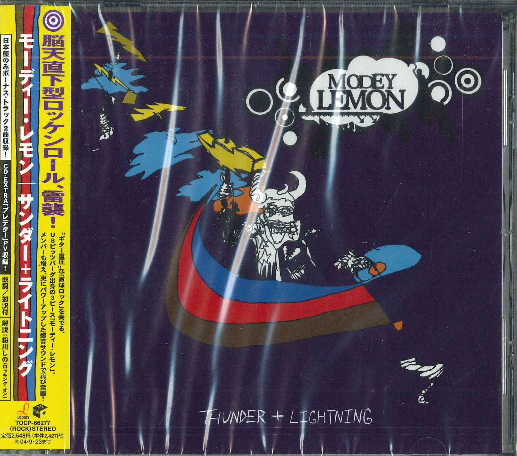 CD MODEY LEMON - Thunder + Lightning TOCP66277PROMO LABELS 2004 Japan Obi Rock Used
CD MODEY LEMON - Thunder + Lightning TOCP66277PROMO LABELS 2004 Japan Obi Rock Used