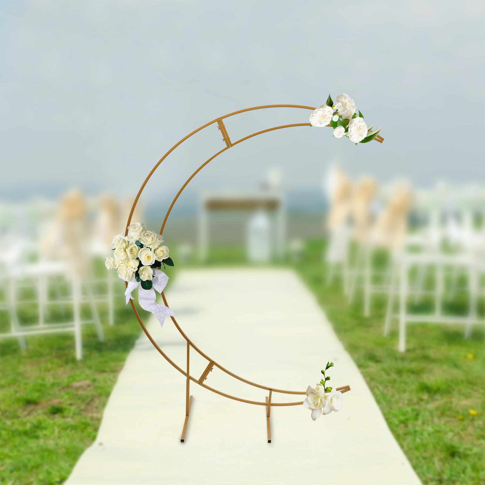 7FT Gold Crescent Moon Wedding Arch Stand, 16mm Steel Curved Frame for Floral Balloon Decor, 5kg Capacity, Easy Assembly W/ Base золотой
7FT Gold Crescent Moon Wedding Arch Stand, 16mm Steel Curved Frame for Floral Balloon Decor, 5kg Capacity, Easy Assembly W/ Base золотой