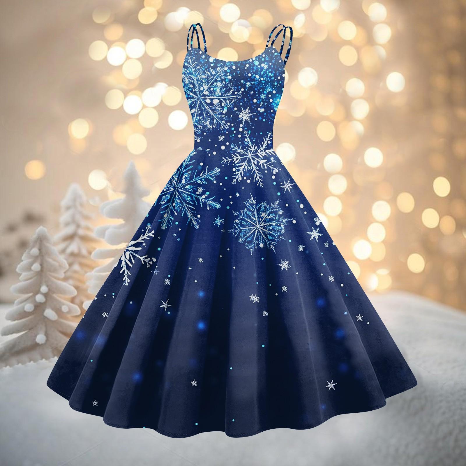 Женское модное рождественское печатное сексуальное коктейльное платье без бретелек в готическом стиле в стиле панк, винтажное платье XXL