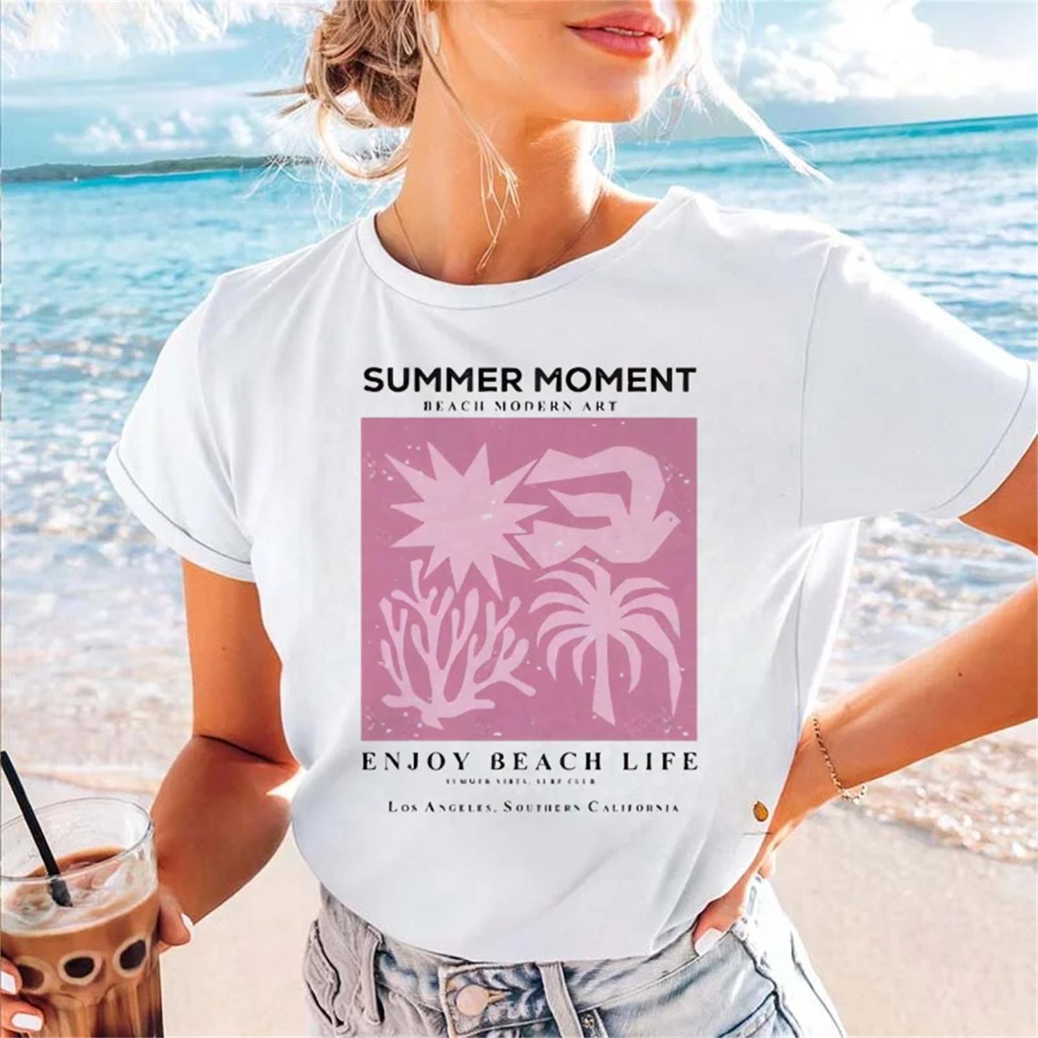 Printed Enjoy Beach Life Women s Short Sleeve Watercolor Cute T-Shirt 90s Fashionable Beautiful Printed Top Pattern T-Shirt XXXXXL білий
Printed Enjoy Beach Life Women s Short Sleeve Watercolor Cute T-Shirt 90s Fashionable Beautiful Printed Top Pattern T-Shirt XXXXXL білий