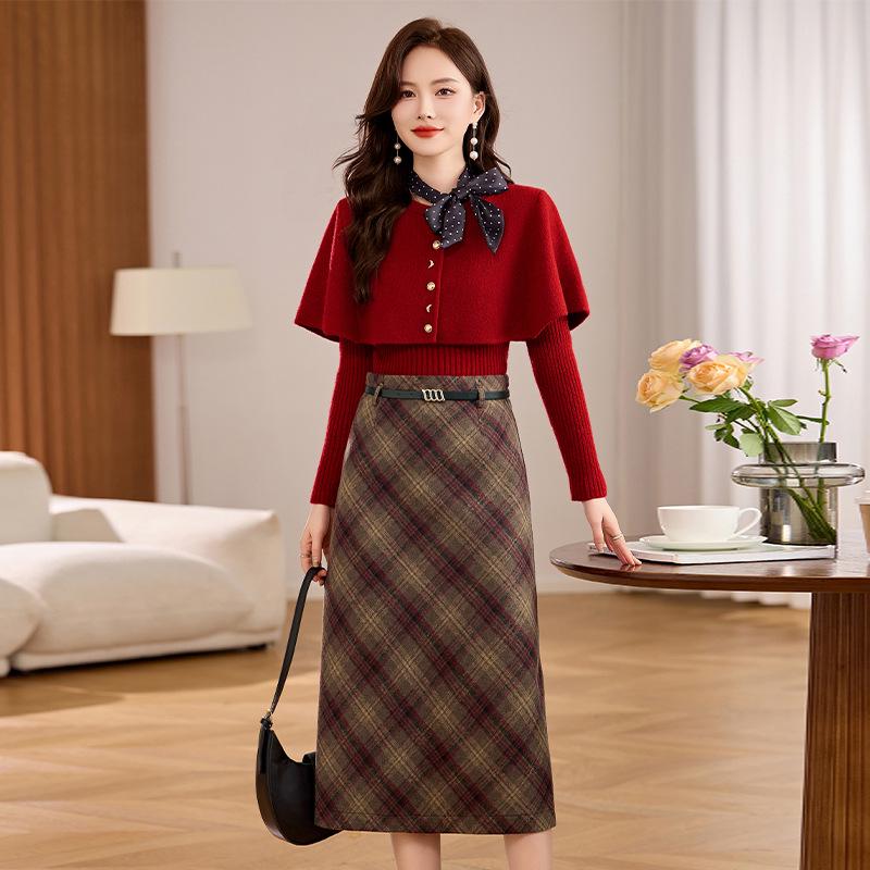 2025 Early Spring Fashion Set: Shawl, Knitted Top, Plaid Midi Skirt (XM231) XXL 63-68 kg белый
2025 Early Spring Fashion Set: Shawl, Knitted Top, Plaid Midi Skirt (XM231) XXL 63-68 kg белый