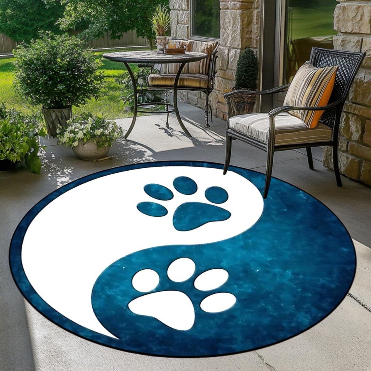 Dog Paw Yin Yang Round Rug Flannel Printed Outdoor Patio Mat Pet Lover Decor Garden Furniture Home Interior Design 60CM(23.6inch)
Dog Paw Yin Yang Round Rug Flannel Printed Outdoor Patio Mat Pet Lover Decor Garden Furniture Home Interior Design 60CM(23.6inch)