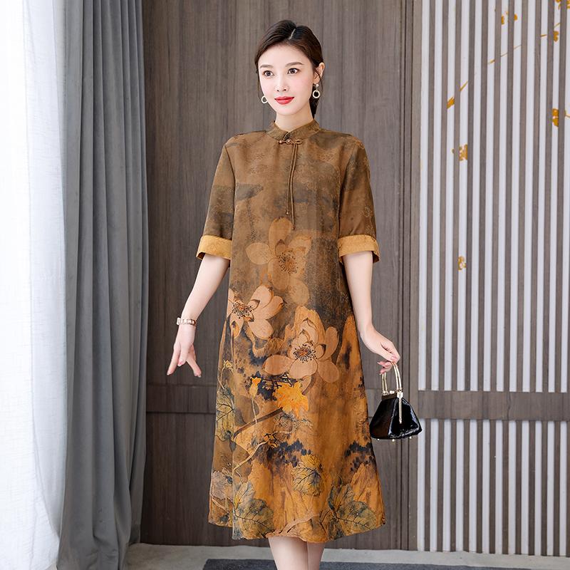 Летнее модифицированное элегантное платье Cheongsam со свободной талией, винтажное платье размера плюс 4xl, женская одежда
Летнее модифицированное элегантное платье Cheongsam со свободной талией, винтажное платье размера плюс 4xl, женская одежда