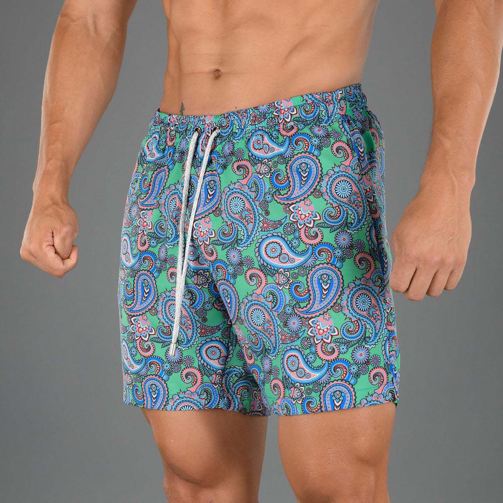 Мужские пляжные повседневные пляжные брюки с принтом, водонепроницаемые пять брюк, шорты для плавания, шорты XL зелёный
Мужские пляжные повседневные пляжные брюки с принтом, водонепроницаемые пять брюк, шорты для плавания, шорты XL зелёный