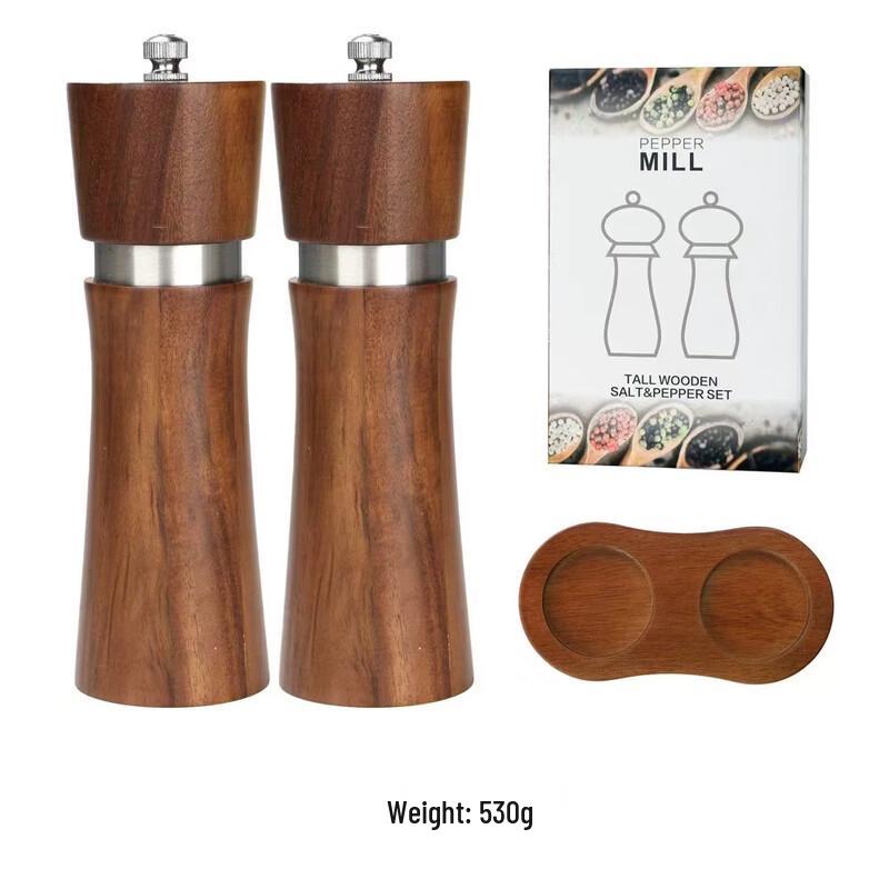 Ruhan Acacia Wood Ceramic Core Manual Pepper Grinder Set
Ruhan Acacia Wood Ceramic Core Manual Pepper Grinder Set