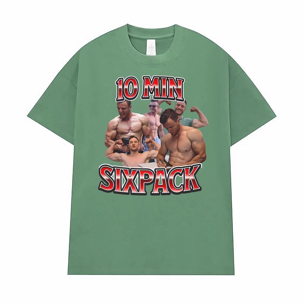 10 Min Sixpack Sasha Huber Vintage Gym Workout T Shirts Men Women Clothing High Quality Trend Cool T-shirts Short Sleeve T Shirt 3XL
10 Min Sixpack Sasha Huber Vintage Gym Workout T Shirts Men Women Clothing High Quality Trend Cool T-shirts Short Sleeve T Shirt 3XL