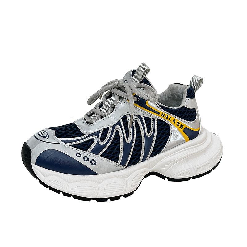 Парижская мода, кроссовки на толстой подошве, увеличивающие рост, женские, 2025 новинка, ретро-расцветка, сетчатые дышащие повседневные спортивные туфли 35 синий
Парижская мода, кроссовки на толстой подошве, увеличивающие рост, женские, 2025 новинка, ретро-расцветка, сетчатые дышащие повседневные спортивные туфли 35 синий