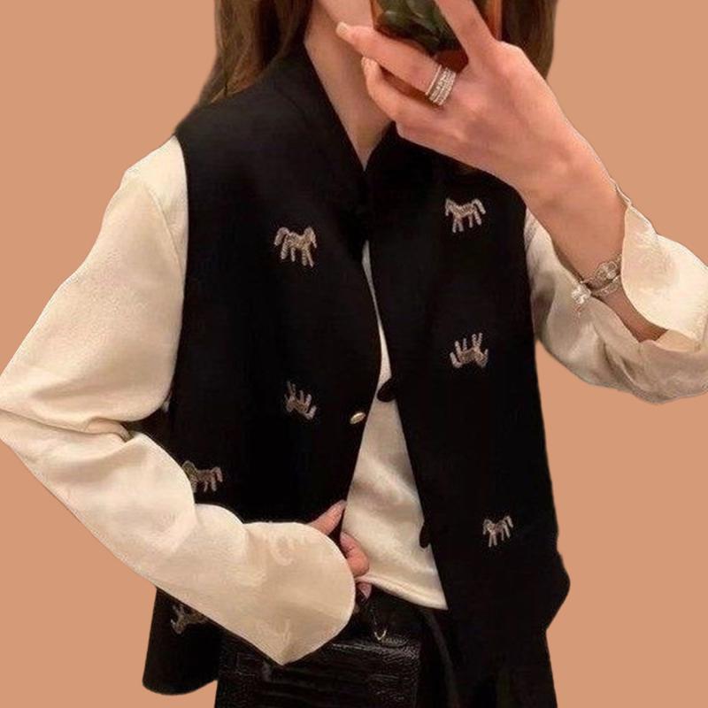 Stylish Red Woolen Vest for Middle-Aged & Elderly Women – Autumn/Winter Embroidered Jacket L (suitable for 120-150 jin) чорний
Stylish Red Woolen Vest for Middle-Aged & Elderly Women – Autumn/Winter Embroidered Jacket L (suitable for 120-150 jin) чорний
