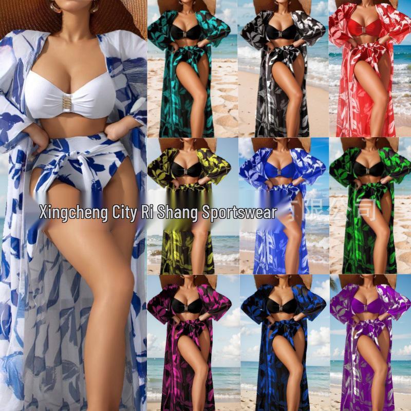 European & American Women s High-Waist Split Bikini Three-Piece Set - Printed Swimwear XL фиолетовый
European & American Women s High-Waist Split Bikini Three-Piece Set - Printed Swimwear XL фиолетовый