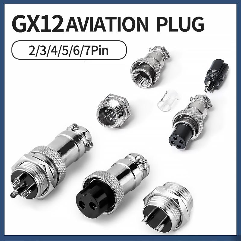 10Sets GX12 Aviation Electrical Connector 2 3 4 5 6 7 Pin Male Female Circular Air Socket Plug Panel Mount Wire Connector
10Sets GX12 Aviation Electrical Connector 2 3 4 5 6 7 Pin Male Female Circular Air Socket Plug Panel Mount Wire Connector