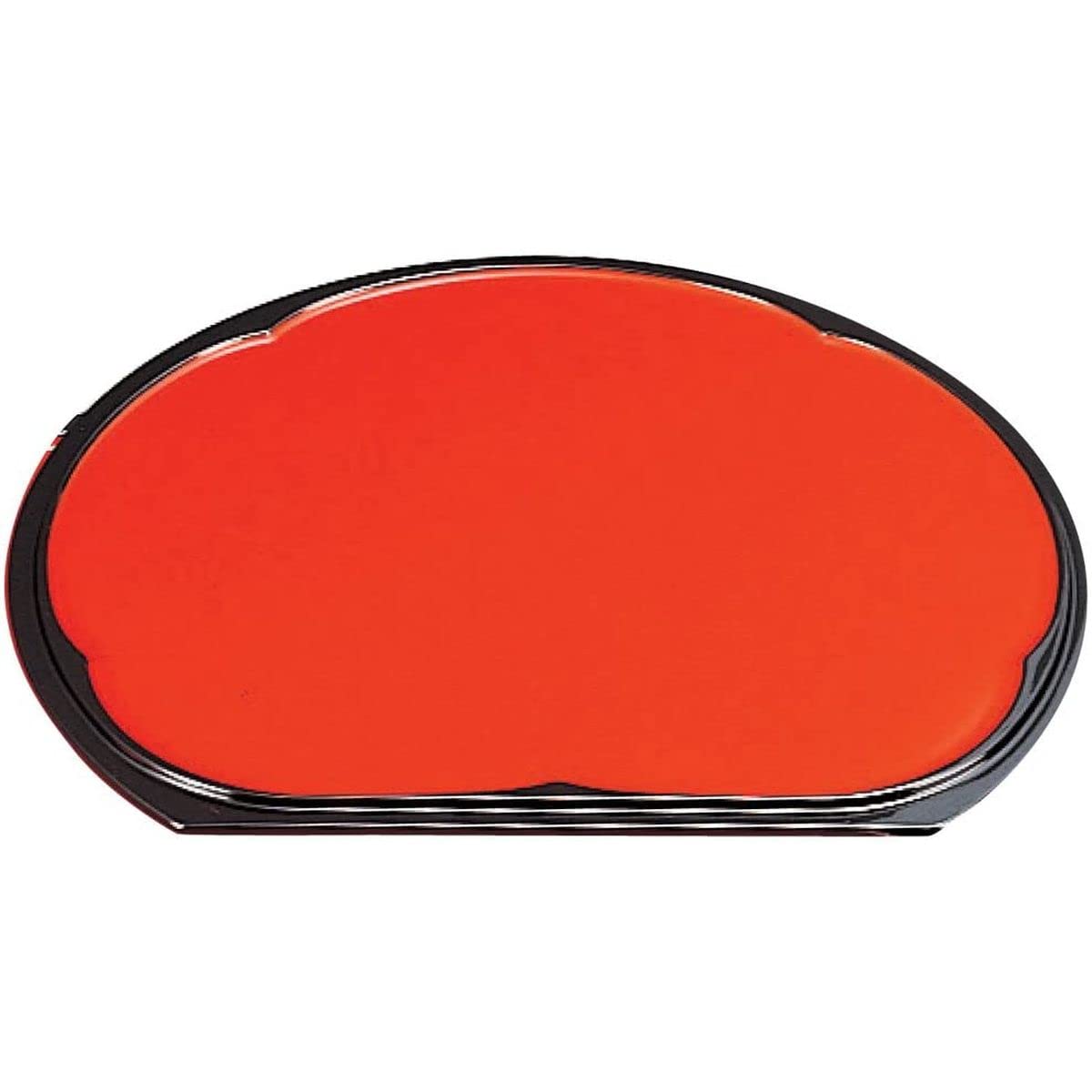 J-kitchens 1-shaku Plum-Shaped Half-Moon Double-Sided Tray (Tray) - Vermilion-Black Rim/Pear-Grain Finish - Made in Japan
J-kitchens 1-shaku Plum-Shaped Half-Moon Double-Sided Tray (Tray) - Vermilion-Black Rim/Pear-Grain Finish - Made in Japan
