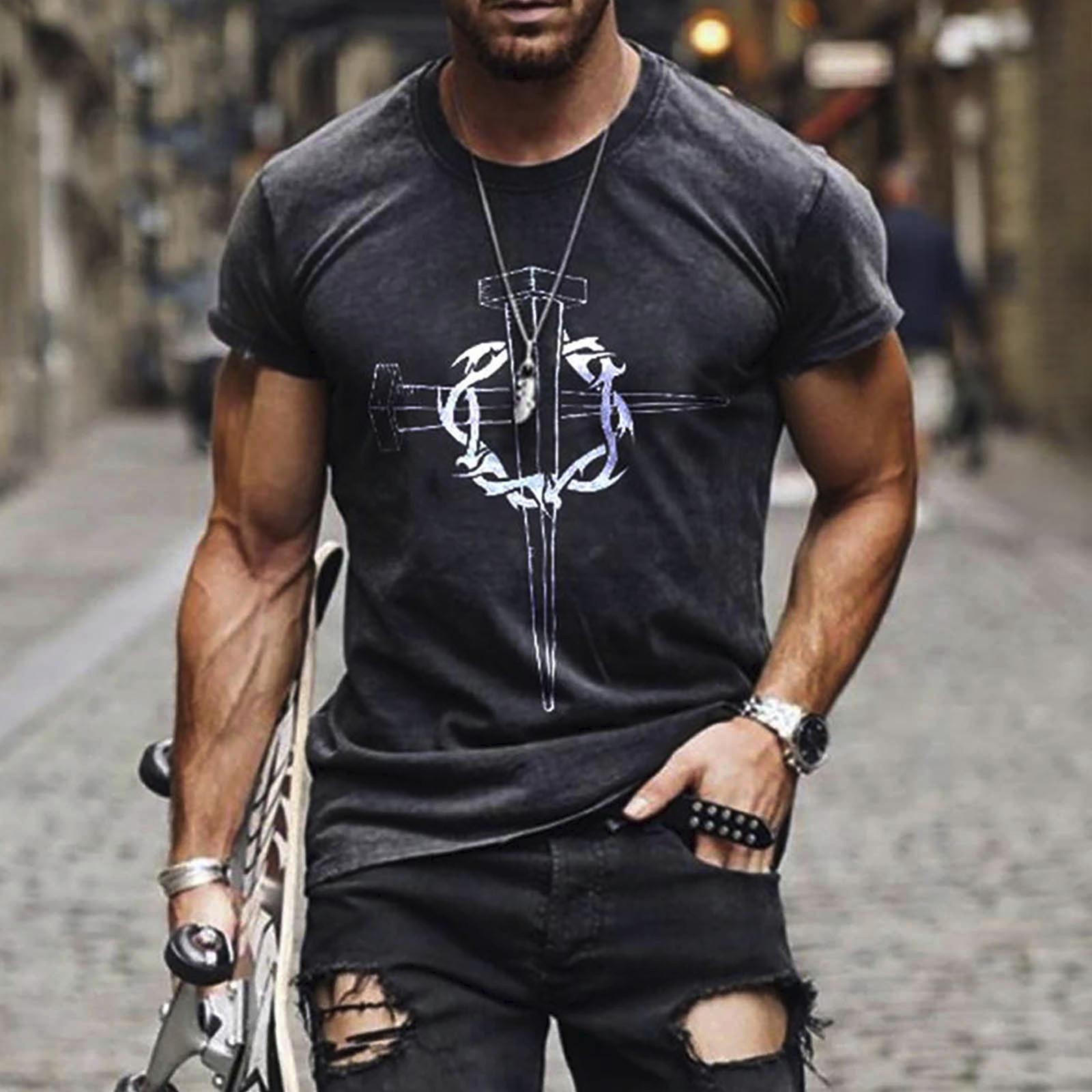 Чоловіча модна футболка з принтом Street Muscle з коротким рукавом L сірий колір
Чоловіча модна футболка з принтом Street Muscle з коротким рукавом L сірий колір