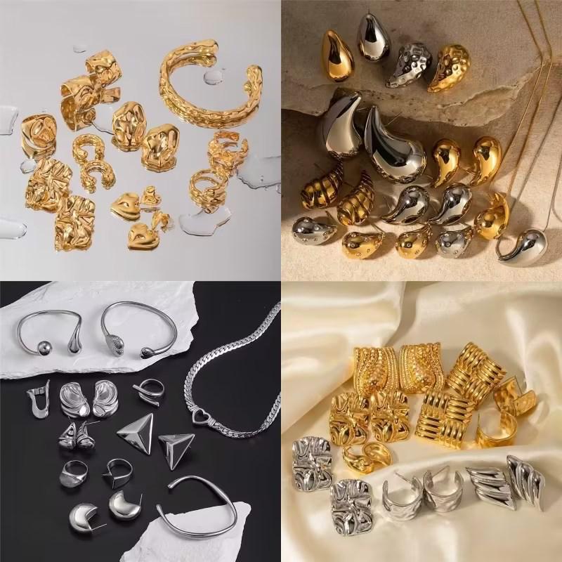 Jieding 18K Gold-Plated Stainless Steel Stud Earrings: Versatile European & American Style
Jieding 18K Gold-Plated Stainless Steel Stud Earrings: Versatile European & American Style