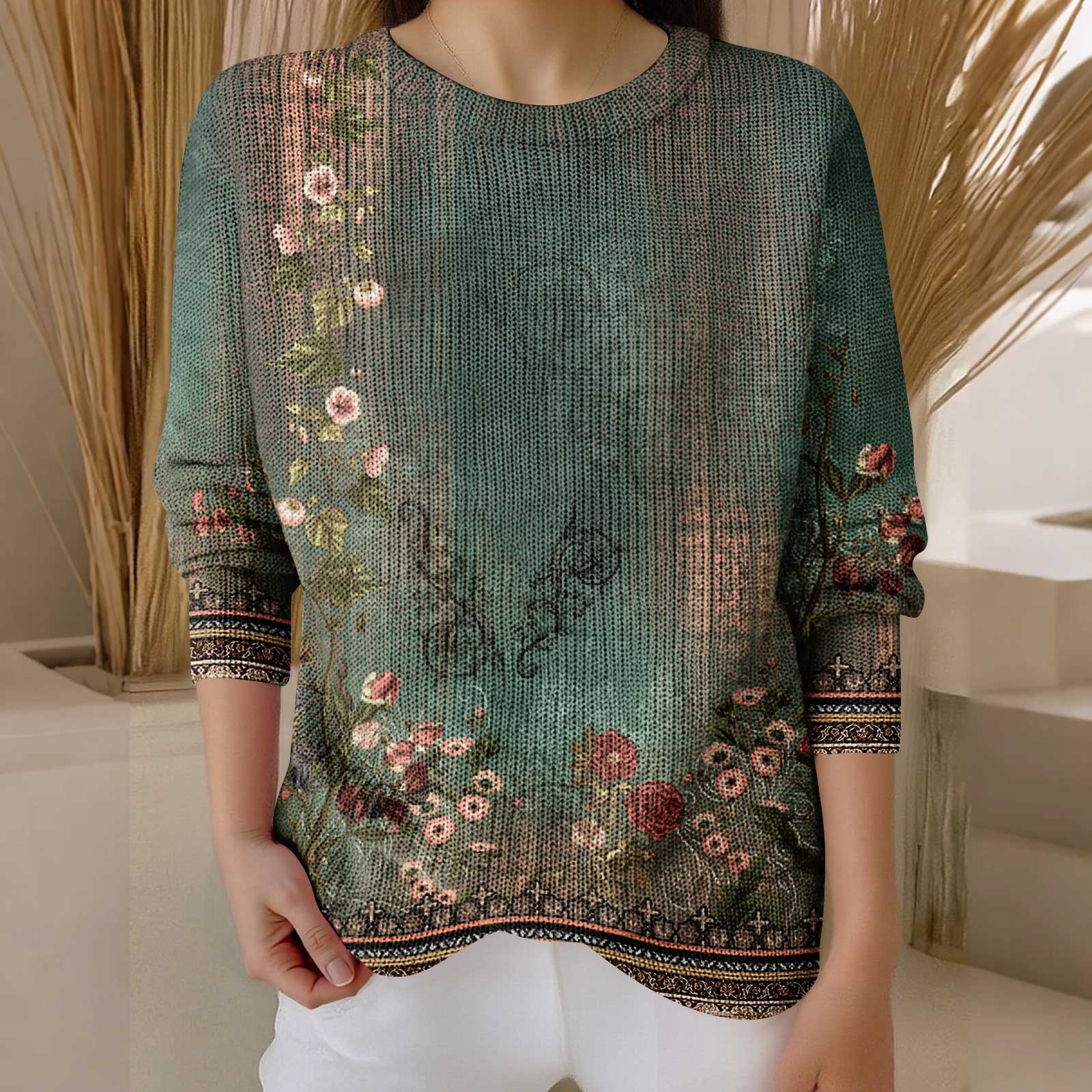 Пуловеры с длинным рукавом для женщин, с круглым вырезом, повседневные, милые, с принтом, вязаные, оверсайз L зелёный
Пуловеры с длинным рукавом для женщин, с круглым вырезом, повседневные, милые, с принтом, вязаные, оверсайз L зелёный