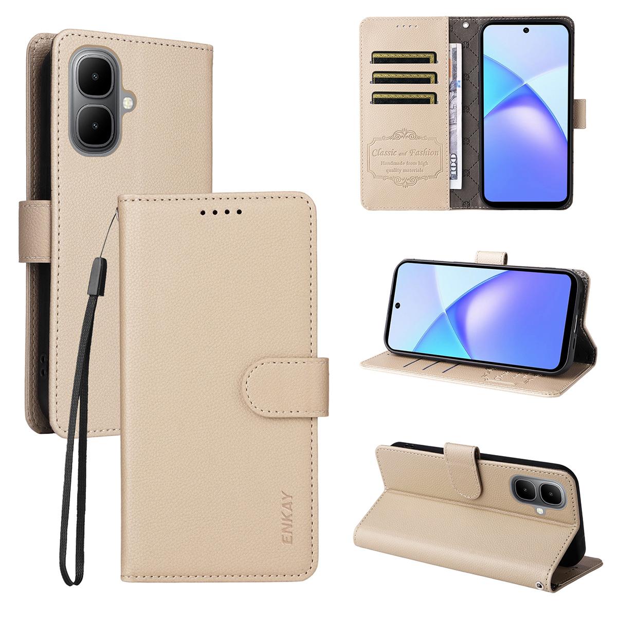 Для TECNO Pop 10/TECNO Spark Go 2 4G/Infinix Smart 10 Чохол-гаманець зі шнурком ENKAY HAT PRINCE зі шкіри з блокуванням RFID, з підставкою, захисний чохол для телефону C
Для TECNO Pop 10/TECNO Spark Go 2 4G/Infinix Smart 10 Чохол-гаманець зі шнурком ENKAY HAT PRINCE зі шкіри з блокуванням RFID, з підставкою, захисний чохол для телефону C