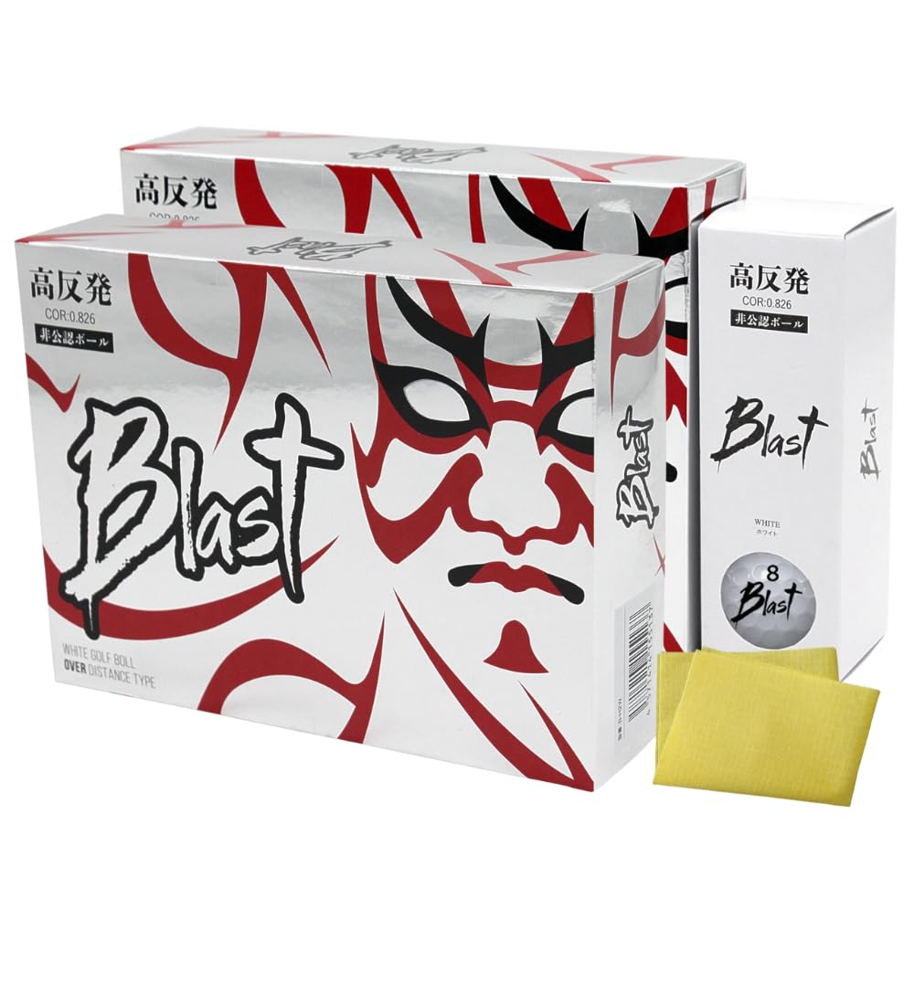 Мячи для гольфа Blast, 2 дюжины наборов по 12 неофициальных мячей, подавляющее расстояние, высокое отталкивание, белые. В комплекте с салфеткой из микрофибры, удобной для чистки.
Мячи для гольфа Blast, 2 дюжины наборов по 12 неофициальных мячей, подавляющее расстояние, высокое отталкивание, белые. В комплекте с салфеткой из микрофибры, удобной для чистки.