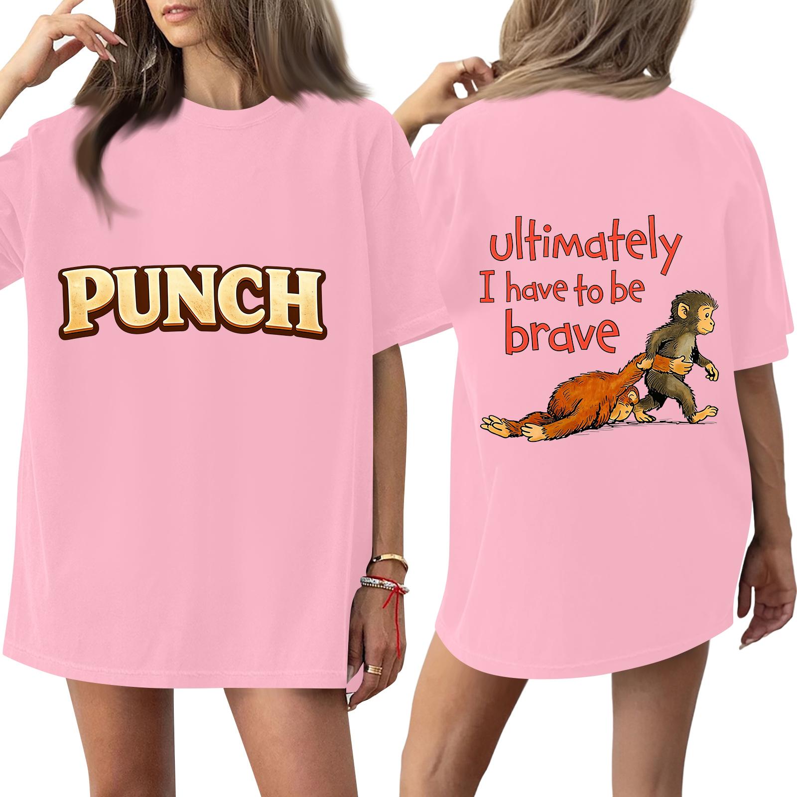 Women s Casual Fashion Round Neck Monkey Print Short Sleeve T-Shirt Top S рожевий
Women s Casual Fashion Round Neck Monkey Print Short Sleeve T-Shirt Top S рожевий