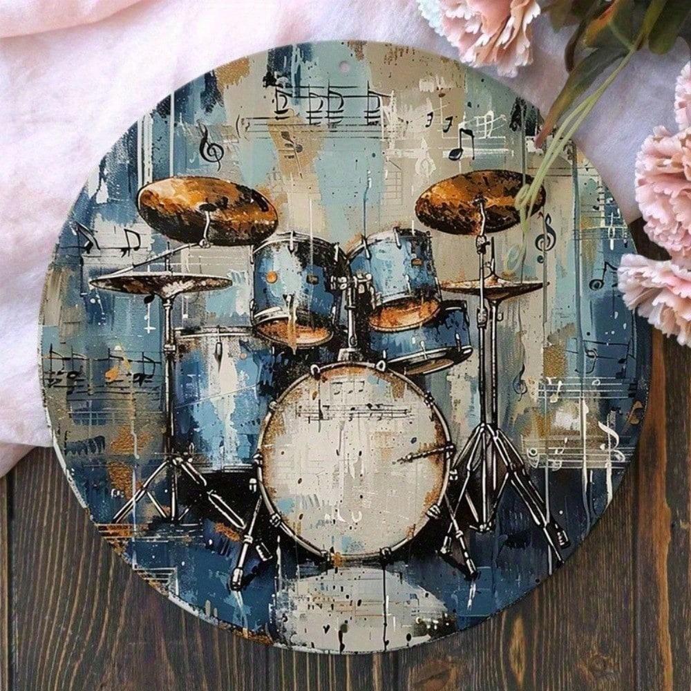 8x8 Inch Drum Set Tin Sign Vintage Metal Wall Decor Weatherproof for Garage Man Cave Bar різнокольоровий
8x8 Inch Drum Set Tin Sign Vintage Metal Wall Decor Weatherproof for Garage Man Cave Bar різнокольоровий