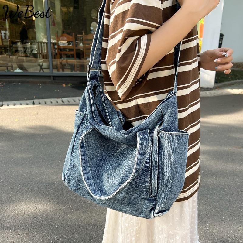 Washed Denim Sling Bag for Women, Large Capacity, Single Shoulder Bag світло-синій колір
Washed Denim Sling Bag for Women, Large Capacity, Single Shoulder Bag світло-синій колір