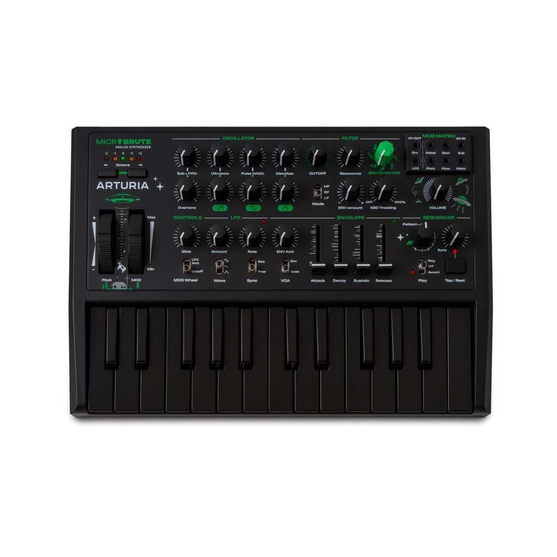 Arturia Arturia Analog Monophonic Synthesizer MicroBrute UFO Edition
Arturia Arturia Analog Monophonic Synthesizer MicroBrute UFO Edition
