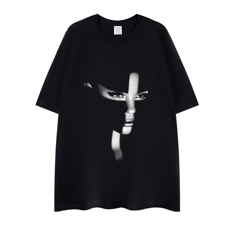 Europe and The United States Trend T-shirt Personality Abstract Face Printing Cotton Short Sleeve Oversize Casual Ins Super Fire 4XL
Europe and The United States Trend T-shirt Personality Abstract Face Printing Cotton Short Sleeve Oversize Casual Ins Super Fire 4XL