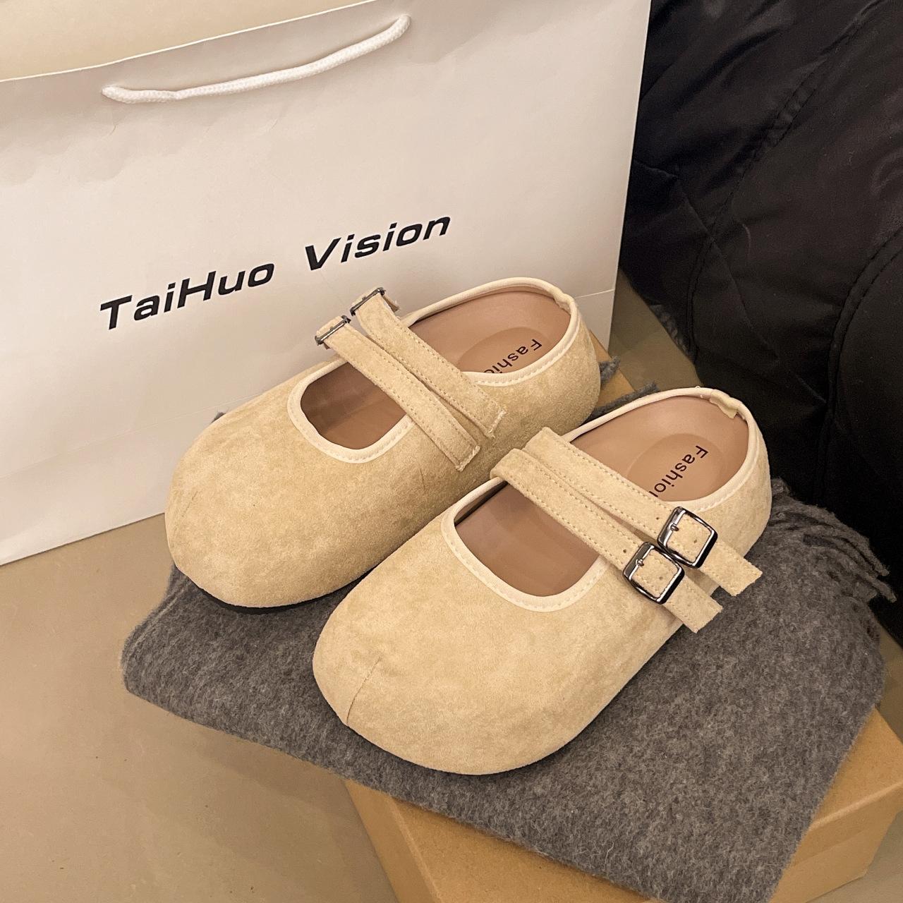 Fashion small girls bag head slippers summer wear spring and summer new thick-soled lazy one-pedal slippers 40
Fashion small girls bag head slippers summer wear spring and summer new thick-soled lazy one-pedal slippers 40