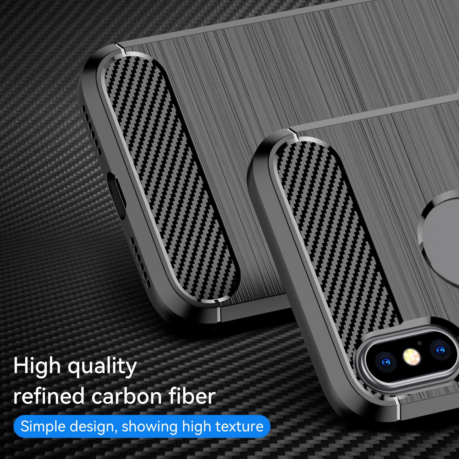 1.8mm Brushed Surface TPU Back Case Carbon Fiber Texture Fall-Resistant Phone Protective Cover for iPhone X/XS 5.8 inch Black
1.8mm Brushed Surface TPU Back Case Carbon Fiber Texture Fall-Resistant Phone Protective Cover for iPhone X/XS 5.8 inch Black