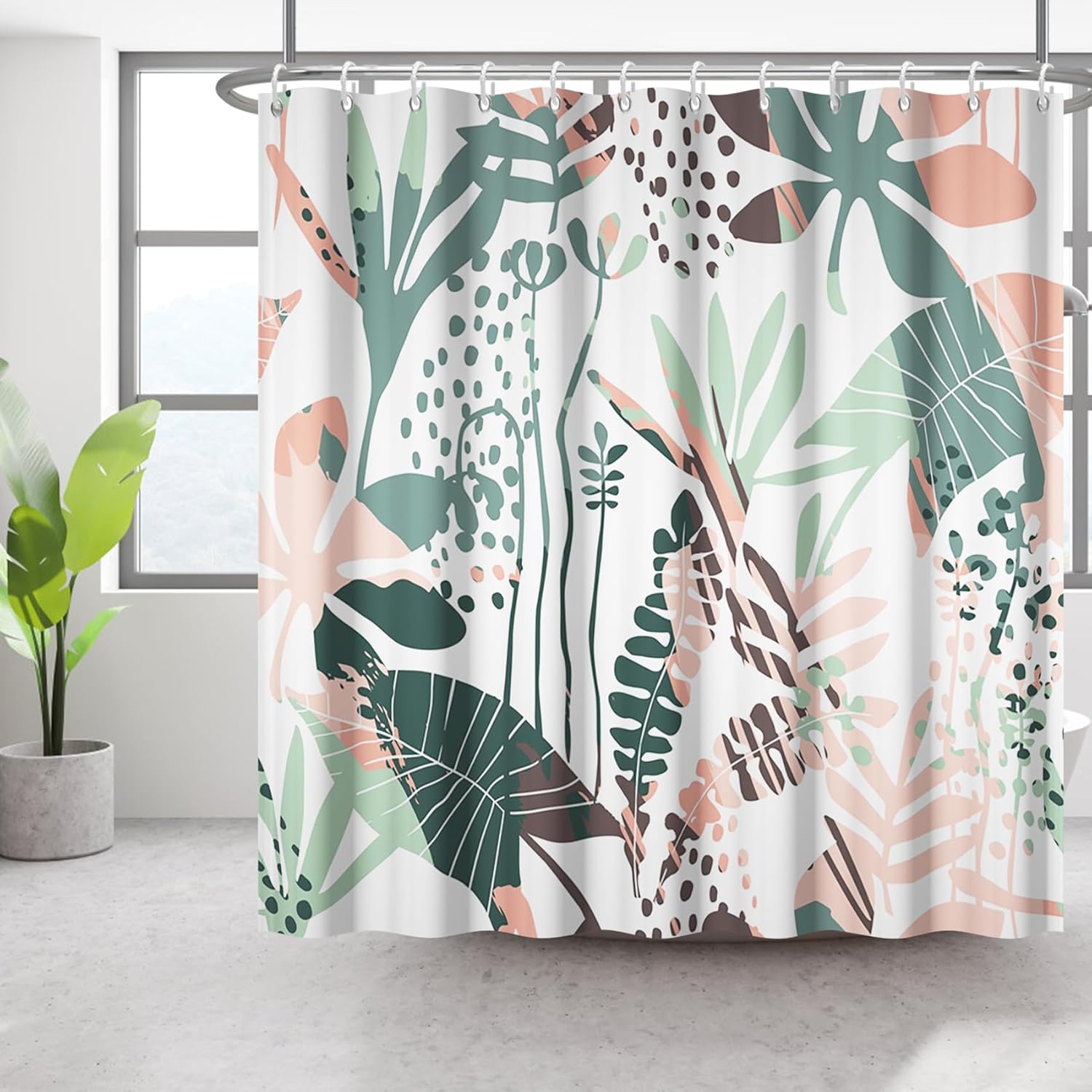 1Pcs Abstract Botanical Shower Curtain Watercolor Tropical Plants Bohemian Bathroom Curtain Decoration Waterproof With Hook W60H190(CM)-1 Pcs
1Pcs Abstract Botanical Shower Curtain Watercolor Tropical Plants Bohemian Bathroom Curtain Decoration Waterproof With Hook W60H190(CM)-1 Pcs