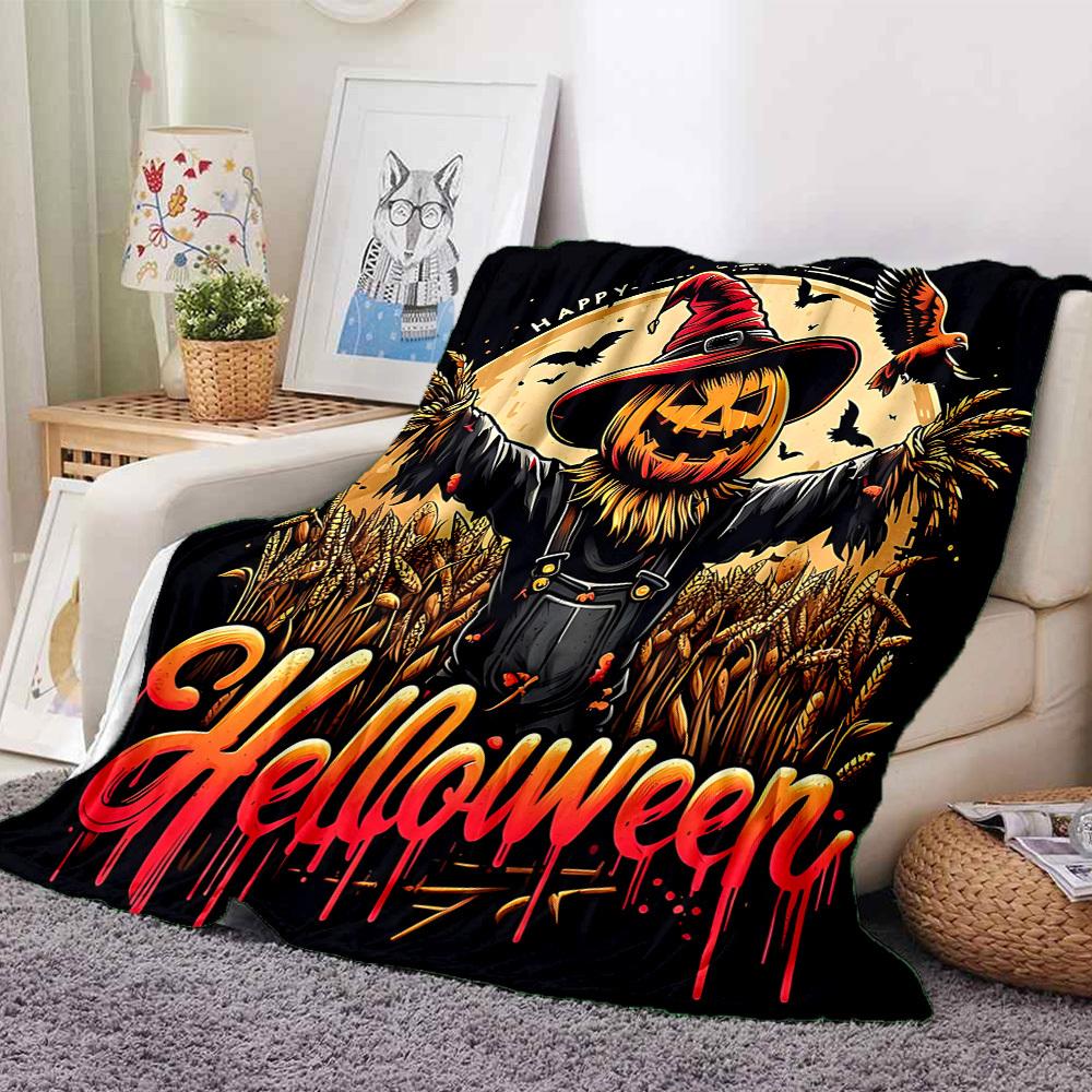 1pc Halloween Scarecrow Blanket, Lightweight Flannel Blanket for Sofa, Bed, Travel, Camping, Living Room, Office,113 130cmx150cm
1pc Halloween Scarecrow Blanket, Lightweight Flannel Blanket for Sofa, Bed, Travel, Camping, Living Room, Office,113 130cmx150cm