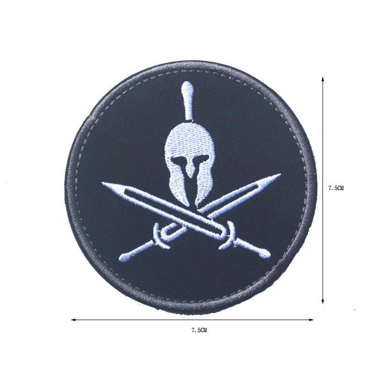 Spartan Warrior Helmet Embroidery Patch - Round Polyester Fabric Velcro Armband (2018)
Spartan Warrior Helmet Embroidery Patch - Round Polyester Fabric Velcro Armband (2018)