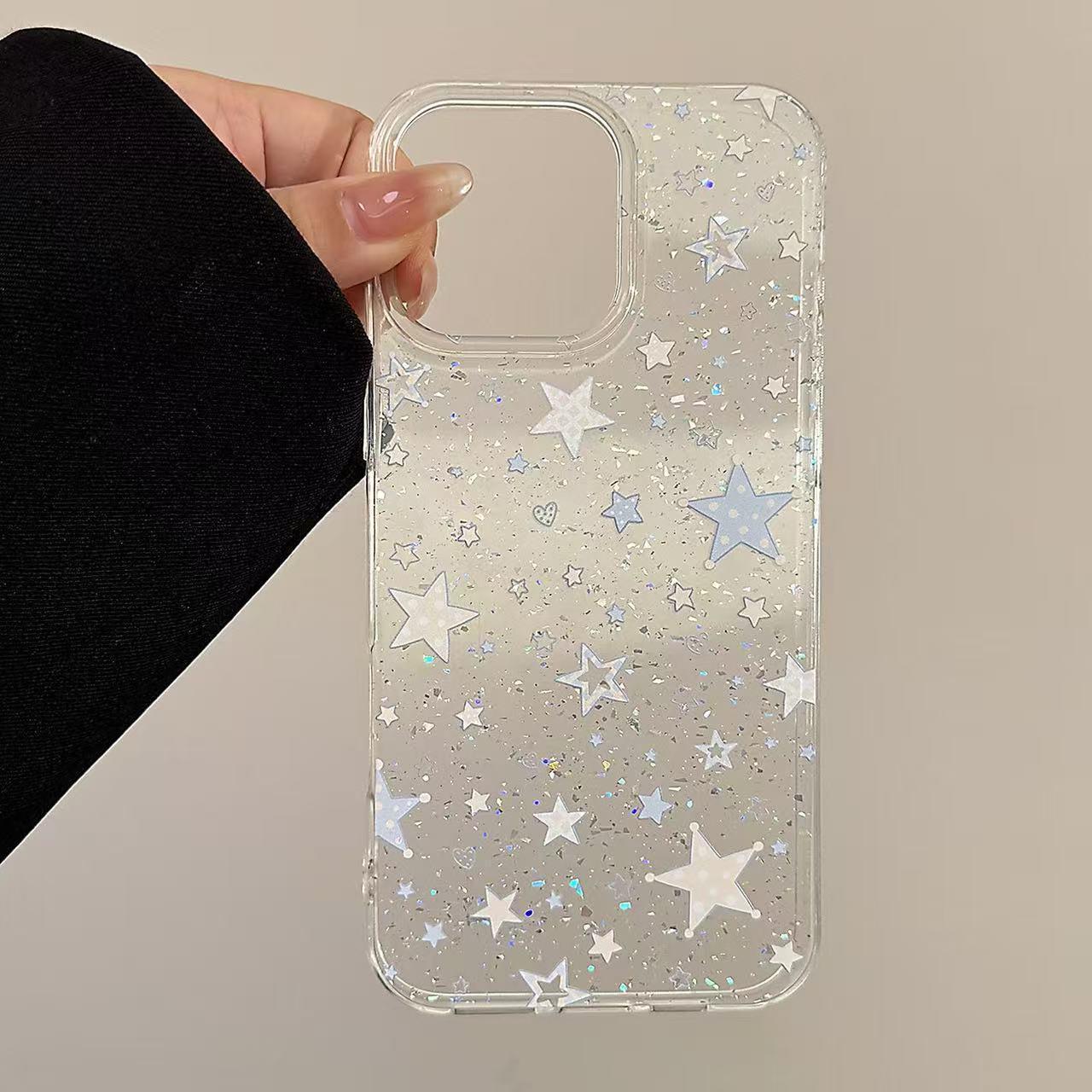 Creative Blue Star Glitter Phone Case Transparent Soft Cover for Apple Models (iPhone XS, XR, 7, 8, Plus, 14 Pro Max) iPhone 16 Pro
Creative Blue Star Glitter Phone Case Transparent Soft Cover for Apple Models (iPhone XS, XR, 7, 8, Plus, 14 Pro Max) iPhone 16 Pro