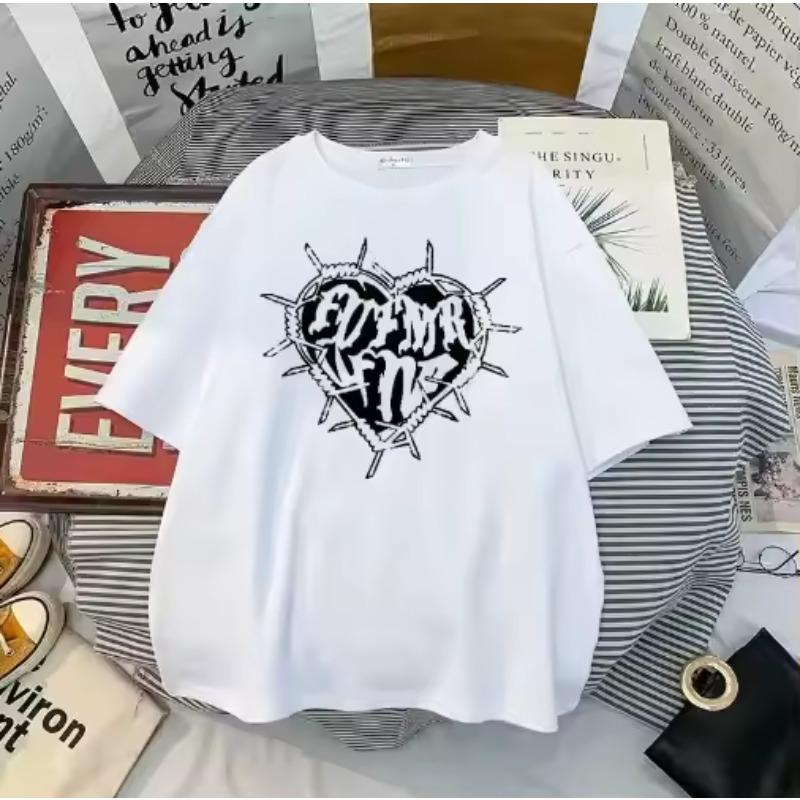 Y2k Fashion Goth Vintage Print Tshirt Women Harajuku Streetwear Dark Gothic Emo Alt Short Sleeve Oneck Loose Black Tee Tops 4XL
Y2k Fashion Goth Vintage Print Tshirt Women Harajuku Streetwear Dark Gothic Emo Alt Short Sleeve Oneck Loose Black Tee Tops 4XL