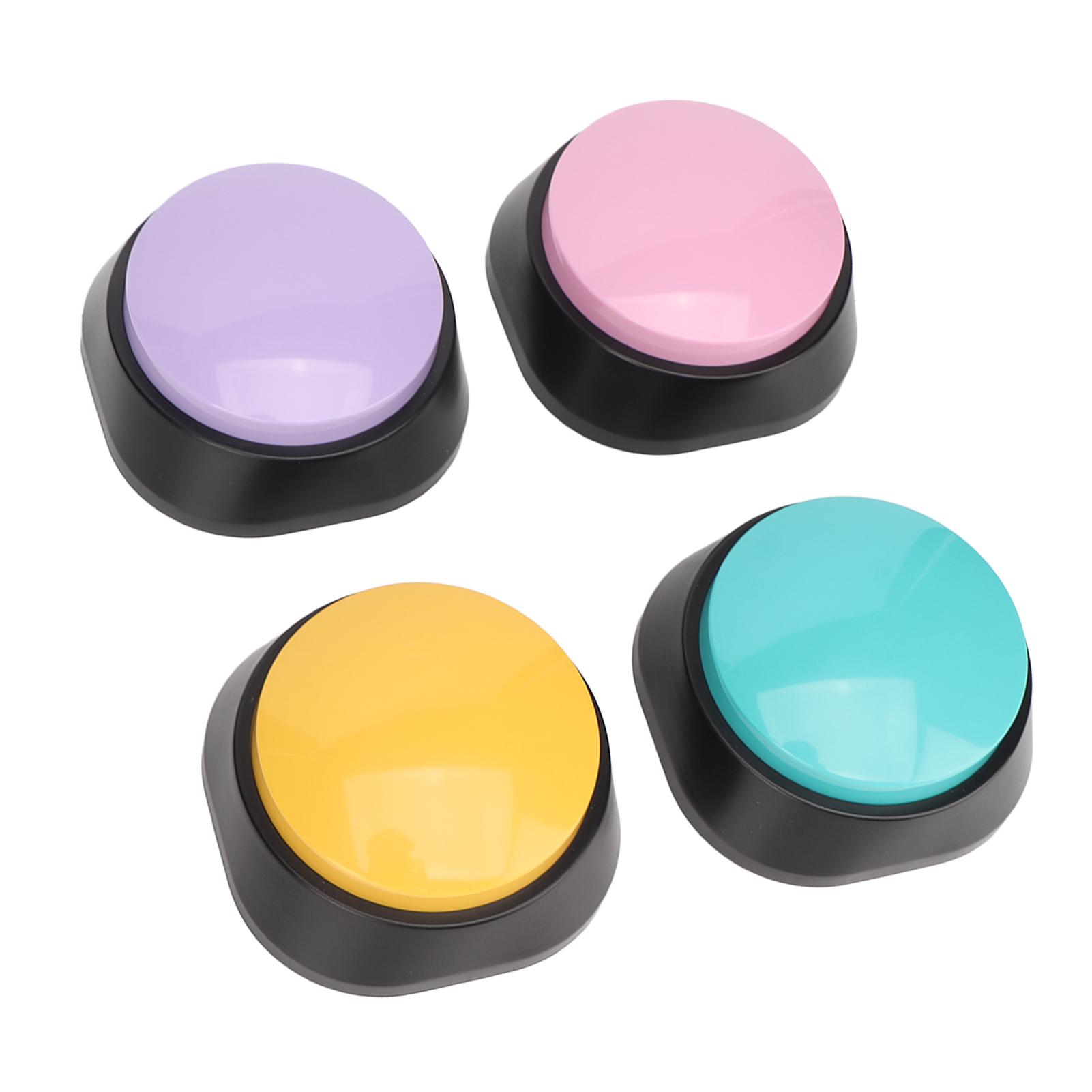 4Pcs Dog Buttons 30 Second Record Clear Sound Pet Training Buzzer for Communication Voice Recording
4Pcs Dog Buttons 30 Second Record Clear Sound Pet Training Buzzer for Communication Voice Recording