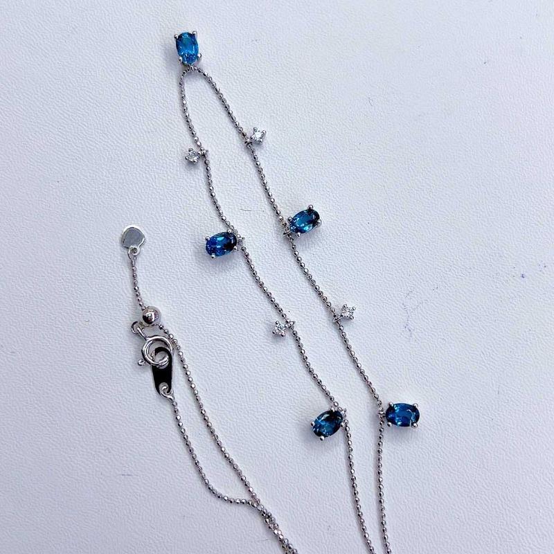 Sace Gems Сертифицированное ожерелье из стерлингового серебра 925 пробы с натуральным топазом 4*5 мм для женщин, помолвка, коктейльная вечеринка, ювелирные украшения синий
Sace Gems Сертифицированное ожерелье из стерлингового серебра 925 пробы с натуральным топазом 4*5 мм для женщин, помолвка, коктейльная вечеринка, ювелирные украшения синий