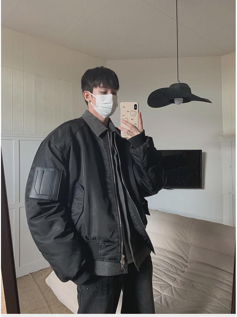 Мужская зимняя джинсовая куртка-пилот из двух частей с имитацией искусственного денима - свободный уличный стиль, хлопок Medium чёрный
Мужская зимняя джинсовая куртка-пилот из двух частей с имитацией искусственного денима - свободный уличный стиль, хлопок Medium чёрный