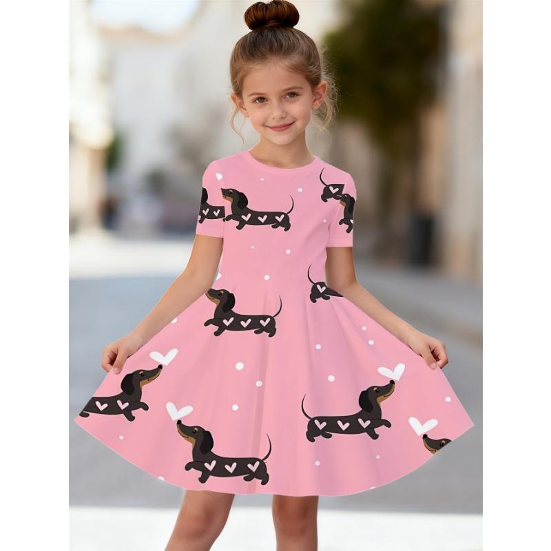 A 3D Dachshund-Printed Dress with a Voluminous Skirt, Showcasing a Stylish Round Neckline And a Relaxed Fit, Ideal for Summer. 110
A 3D Dachshund-Printed Dress with a Voluminous Skirt, Showcasing a Stylish Round Neckline And a Relaxed Fit, Ideal for Summer. 110