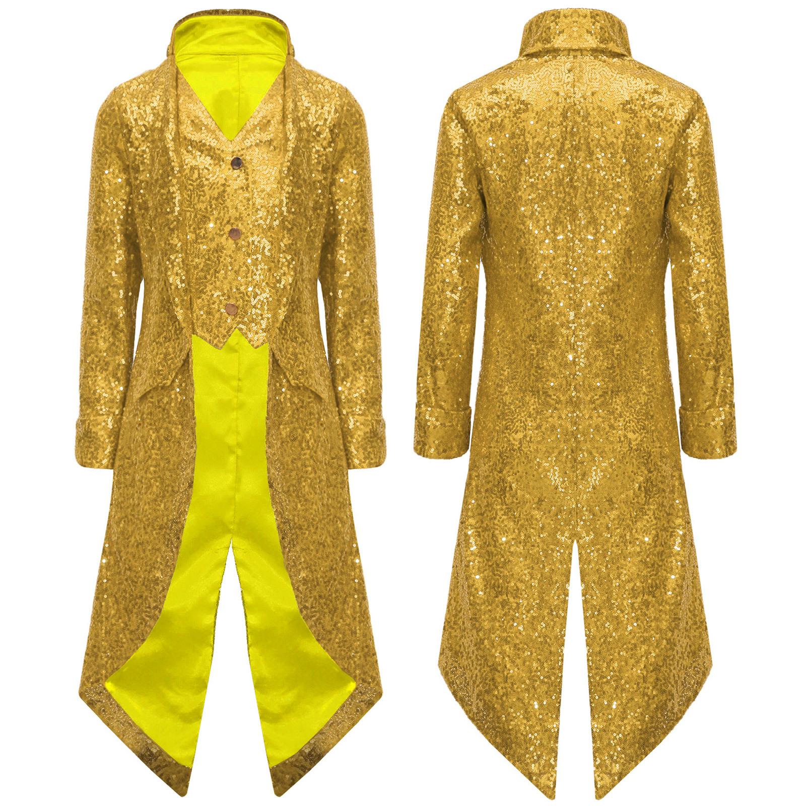 Хлопчачий стімпанк фрачний сюртук готичний вікторіанський довгий плащ куртка з паєтками середньовічний костюм на Хелловін фрак вбрання 15-16 Years золотий
Хлопчачий стімпанк фрачний сюртук готичний вікторіанський довгий плащ куртка з паєтками середньовічний костюм на Хелловін фрак вбрання 15-16 Years золотий