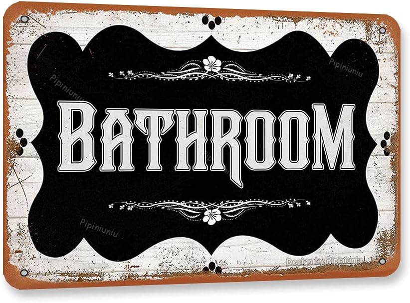 Pipiniuniu Bathroom Retro Look Tin Decoration Plaque Sign for Home Kitchen Bathroom Farmhosue Funny Wall DecorAluminum 20x30cm(7.8x11.8inch)
Pipiniuniu Bathroom Retro Look Tin Decoration Plaque Sign for Home Kitchen Bathroom Farmhosue Funny Wall DecorAluminum 20x30cm(7.8x11.8inch)