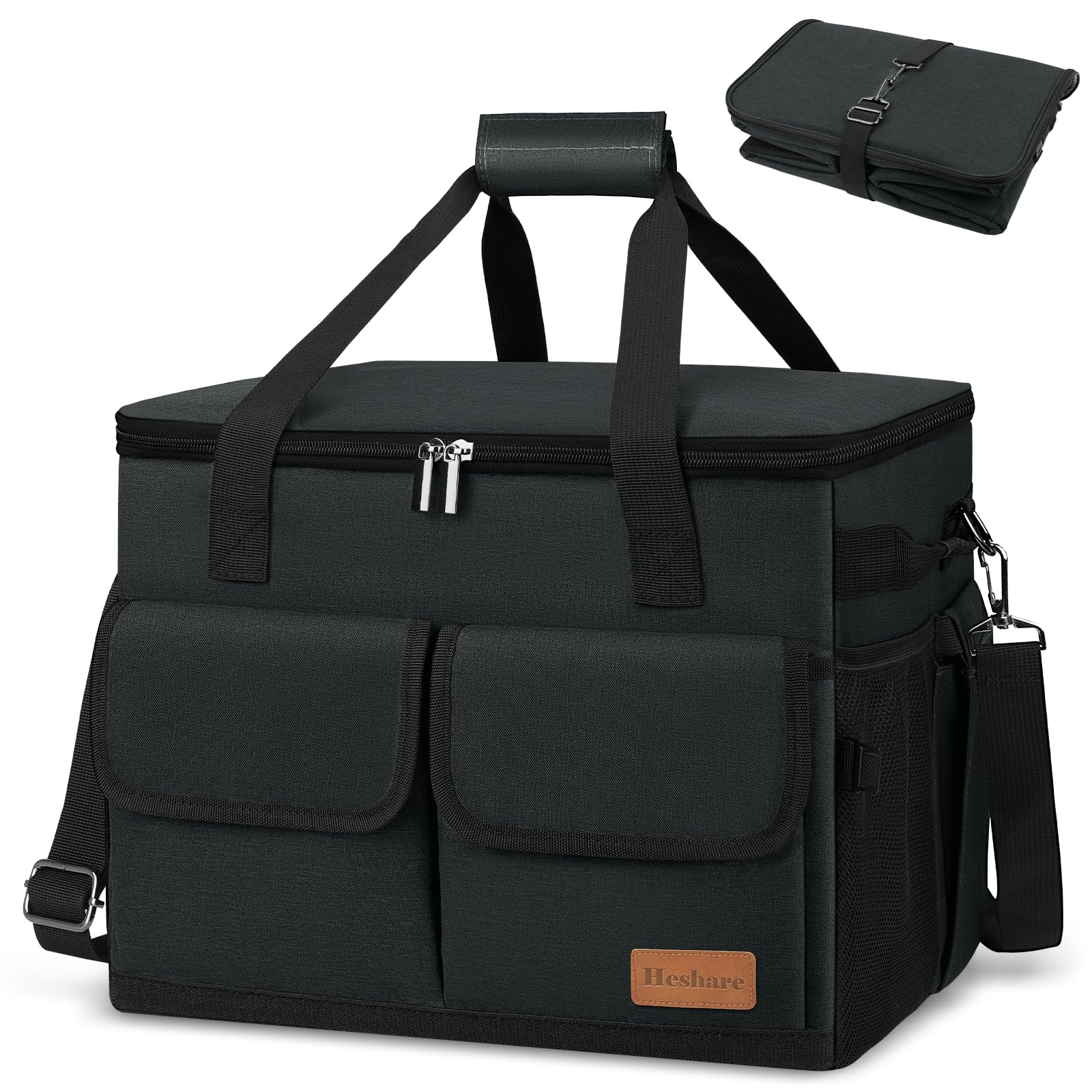 Heshare Cooler Box 40L Large Capacity with Superior Cooling Soft Cooler Bag for Blossom Preparedness Divider, 5-Layer Insulation, Performance,
Heshare Cooler Box 40L Large Capacity with Superior Cooling Soft Cooler Bag for Blossom Preparedness Divider, 5-Layer Insulation, Performance,