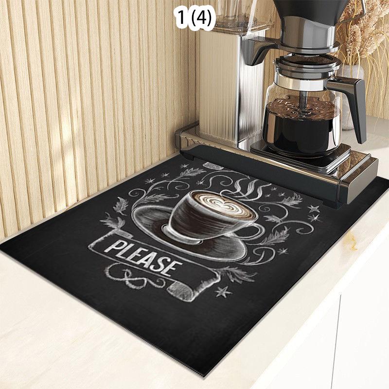 Chalkboard Coffee Quote Pattern Super Absorbent Quick Dry Dish Drying Mat Non Slip Kitchen Counter Mat for Coffee Bar Home Decor (as the picture,20x30cm)
Chalkboard Coffee Quote Pattern Super Absorbent Quick Dry Dish Drying Mat Non Slip Kitchen Counter Mat for Coffee Bar Home Decor (as the picture,20x30cm)